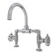 Kingston Brass Industrial Style Whl Handle Bridge Bathroom Faucet W/Pop-Up Drain, Chrm KS2171RX - alternate 1